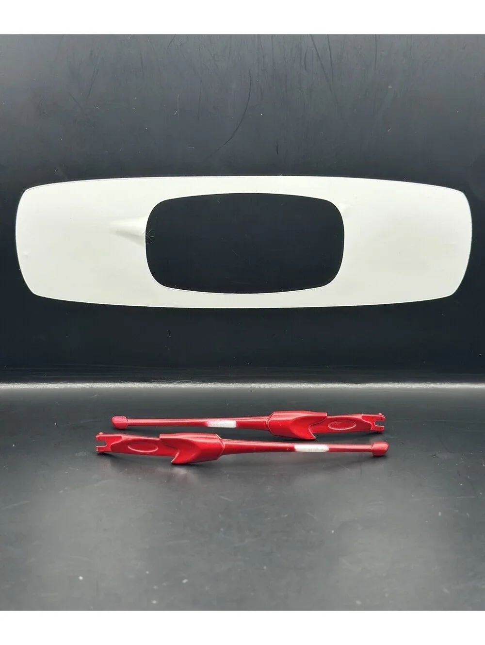 Oakley Flak Jacket Polished Red OEM Replacement Arms